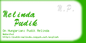 melinda pudik business card